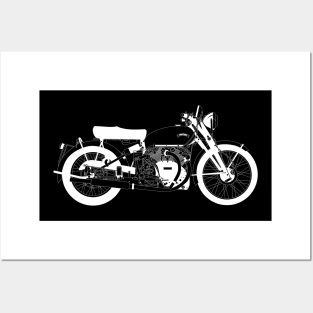 Vincent Black Shadow White Outline Posters and Art